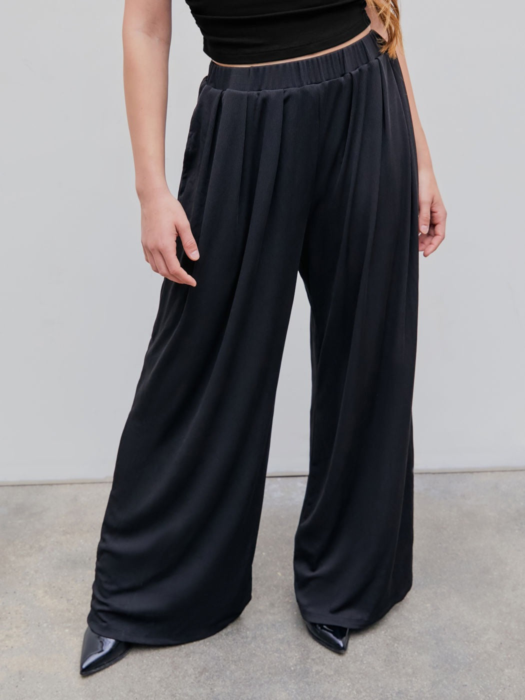 🔥LAST DAY SALE- ONLY £13.99!!⚡80K+ SOLD!💝Women's High Elastic Wide Leg Pants with Pocket