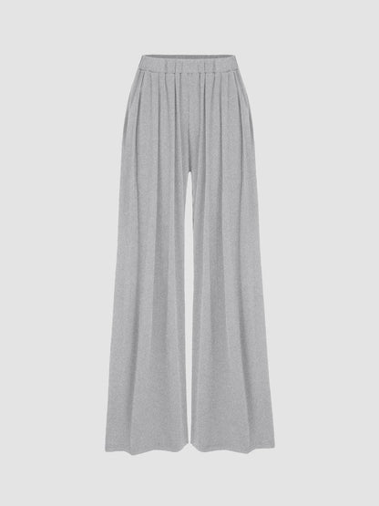 🔥LAST DAY SALE- ONLY £13.99!!⚡80K+ SOLD!💝Women's High Elastic Wide Leg Pants with Pocket