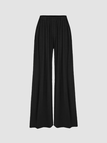 🔥LAST DAY SALE- ONLY £13.99!!⚡80K+ SOLD!💝Women's High Elastic Wide Leg Pants with Pocket